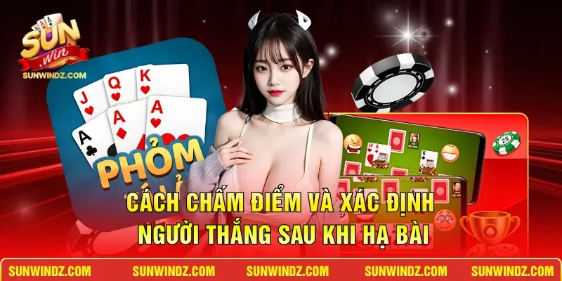 Cách chấm điểm và xác định người thắng sau khi hạ bài